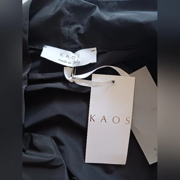 NWT KAOS made In Italy Black Dress Size 40 - Picture 5 of 7